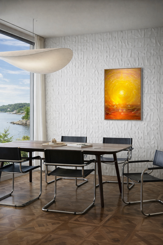 CYCLES OF LIGHT, 80 x 65 cm