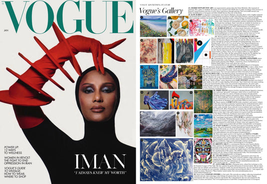 My Painting "Grounded" Featured in British Vogue Magazine