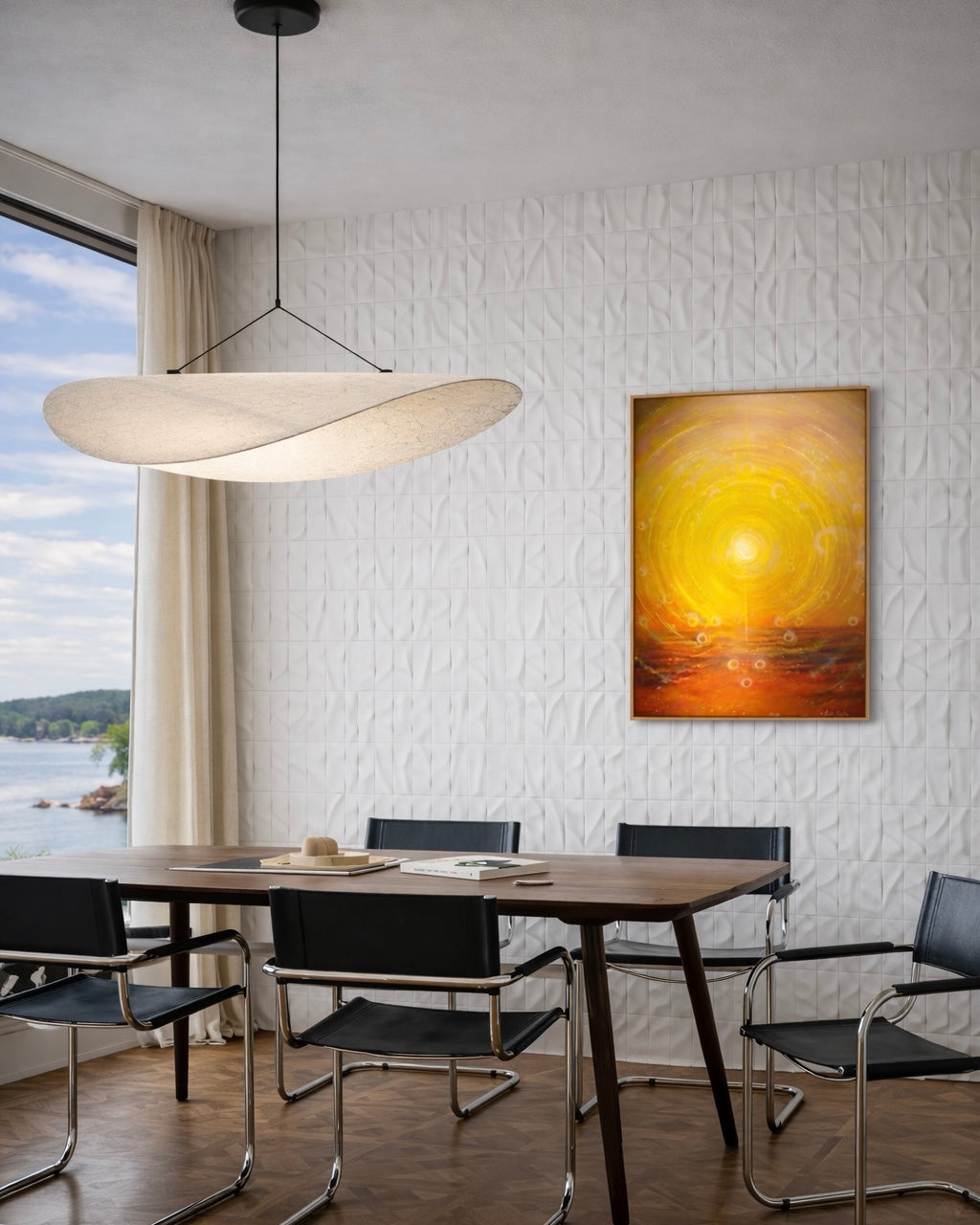 CYCLES OF LIGHT, 80 x 65 cm